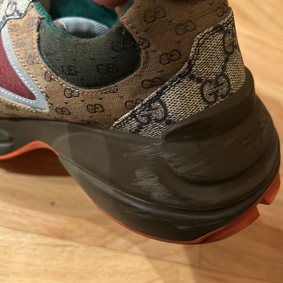 Gucci Colab men’s sneakers RARE all design into one size 8+ designers shoes - Picture 4 of 7